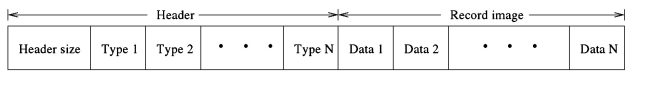 Figure 7.7: Format of table record